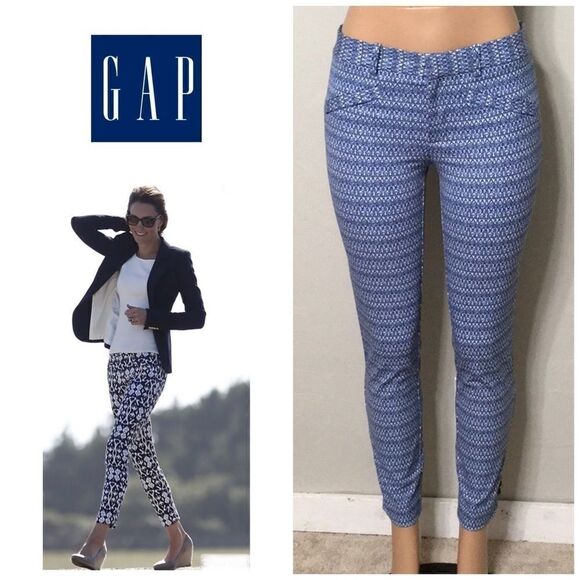 GAP printed bi-stretch skinny pants. - Picture 1 of 11